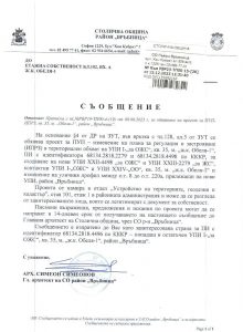 съобщение с изх. № РВР23-ТП00-15-26 от 15.12.2023 г.